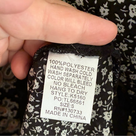 Umgee Sheer Mixed Prints Tunic Dress S - Picture 14 of 14